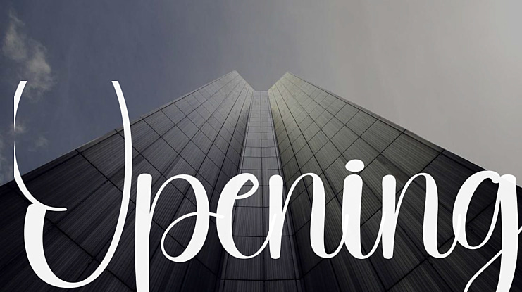 Opening Font