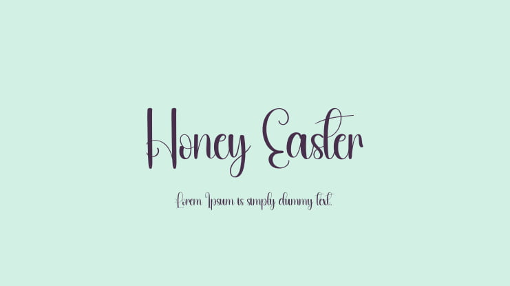 Honey Easter Font