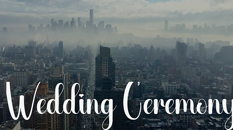 Wedding Ceremony Font