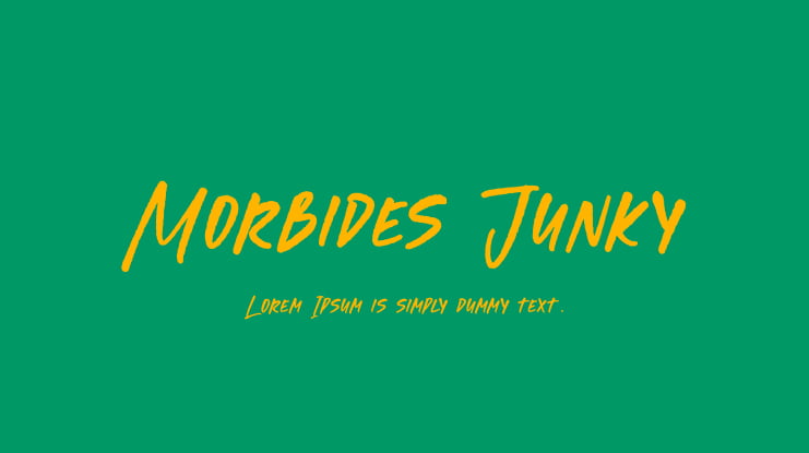 Morbides Junky Font