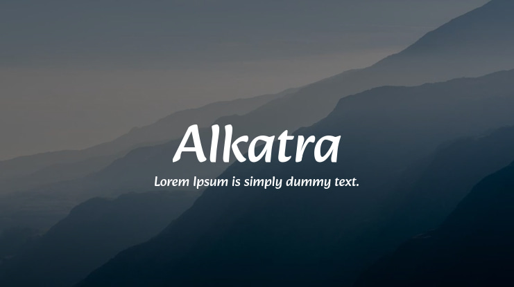 Alkatra Font Family