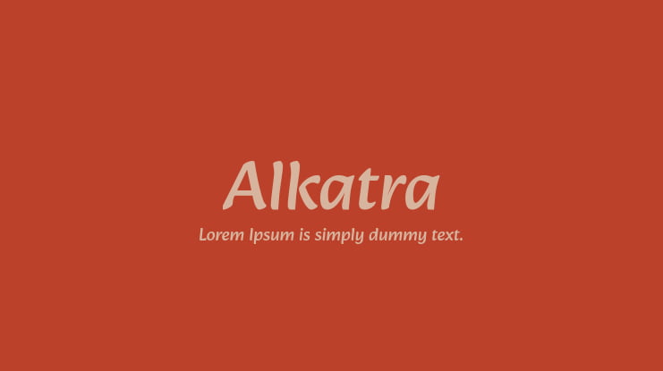Alkatra Font Family