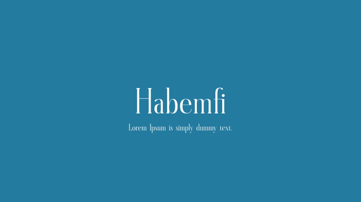 Habemfi Font