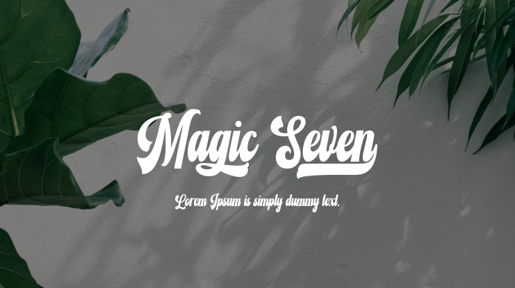 Magic Seven Font