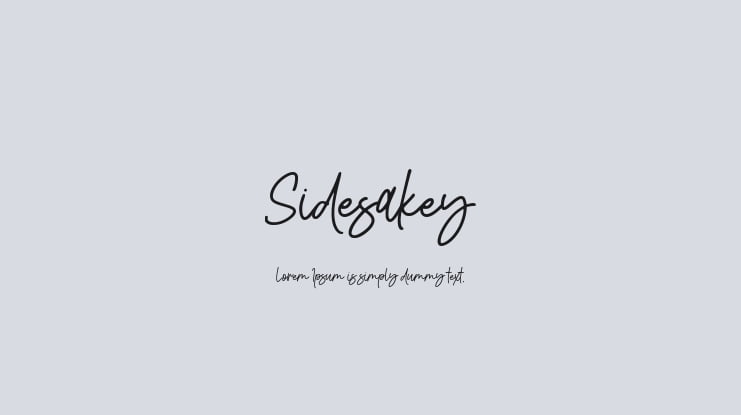 Sidesakey Font