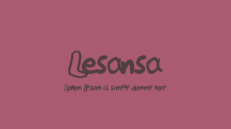 Lesansa Font