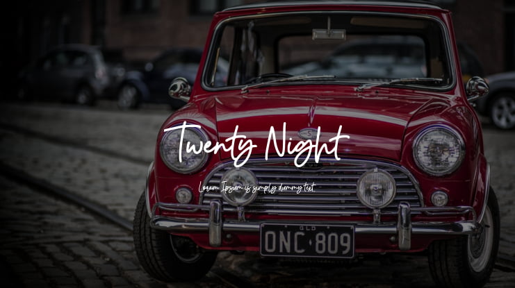 Twenty Night Font