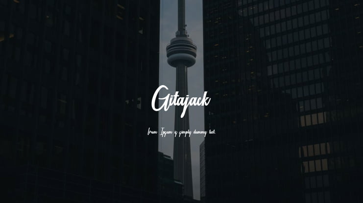 Gitajack Font