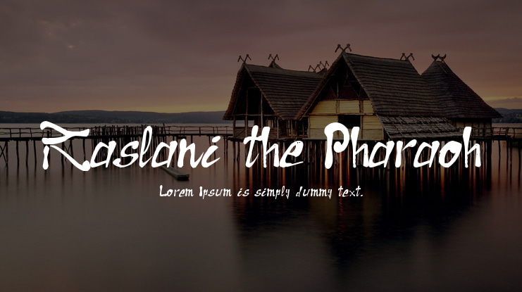 Raslani the Pharaoh Font