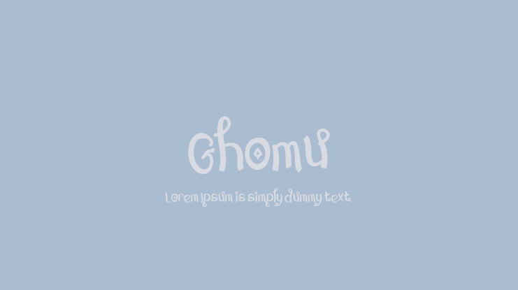 Ghomu Font