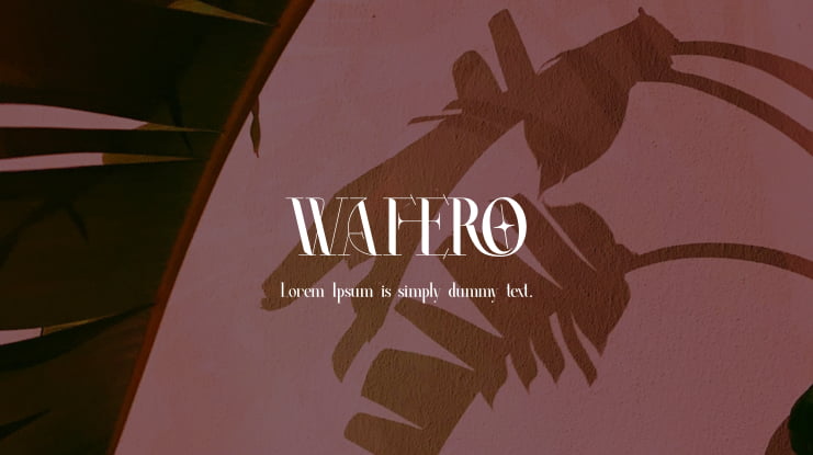 WAFERO Font