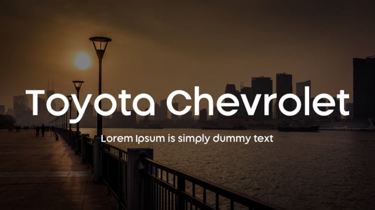 Toyota Chevrolet Font