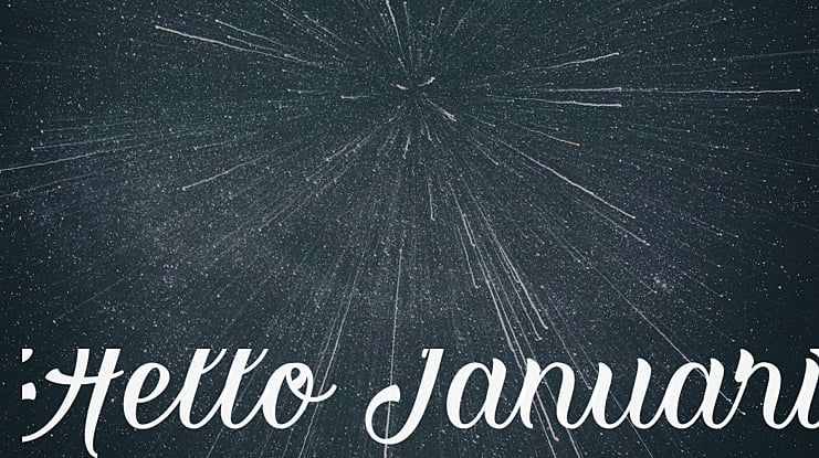 Hello Januari Font