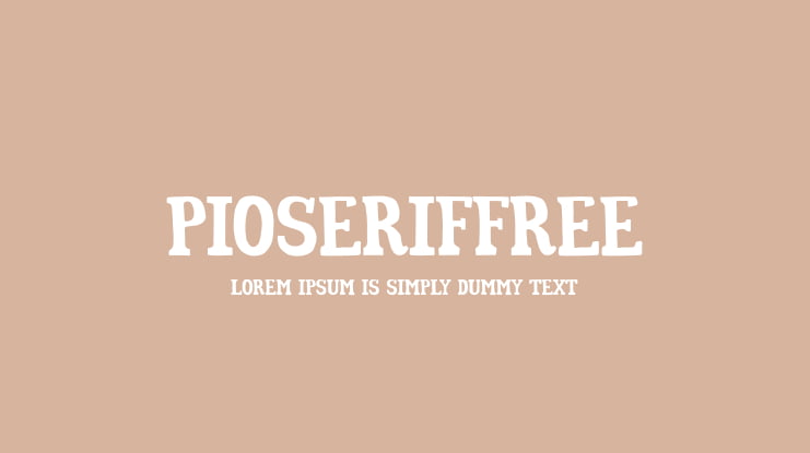 PioSerifFREE Font