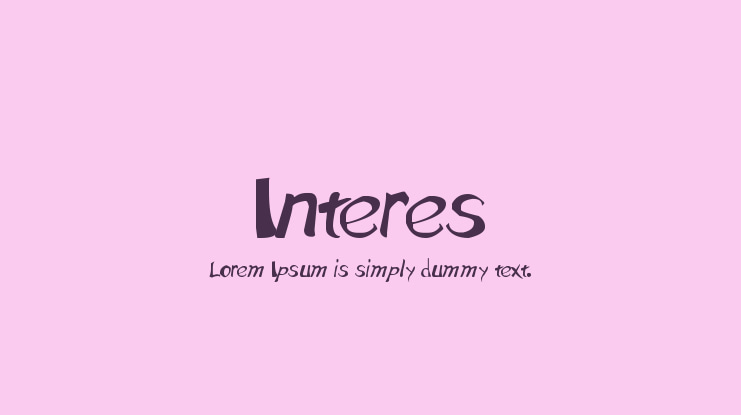 Interes Font