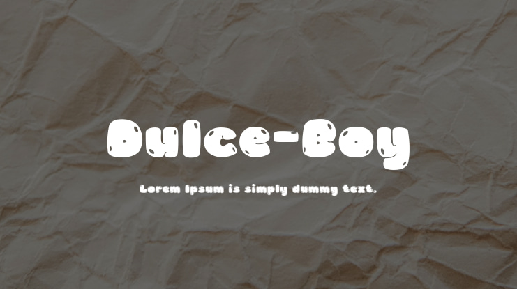 Dulce-Boy Font
