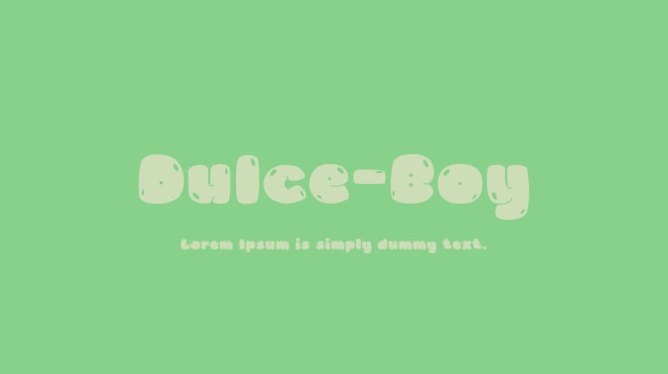 Dulce-Boy Font