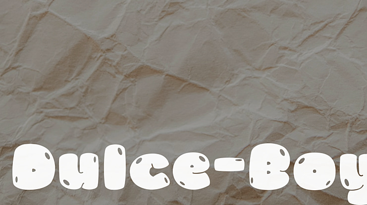 Dulce-Boy Font