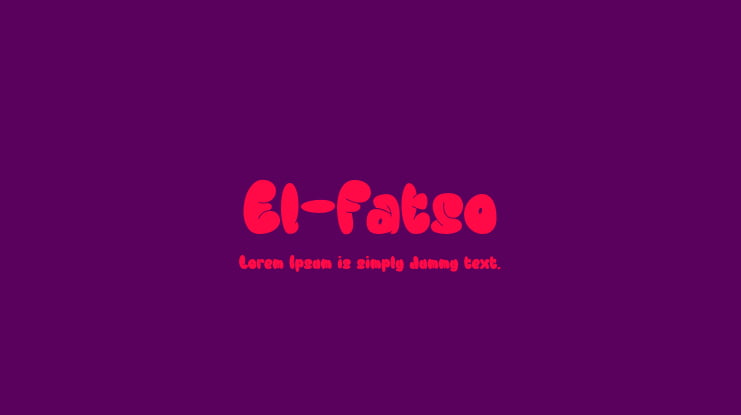 El-Fatso Font