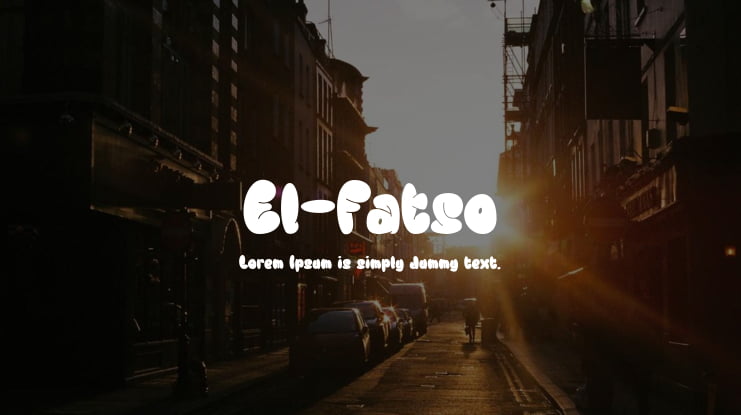 El-Fatso Font