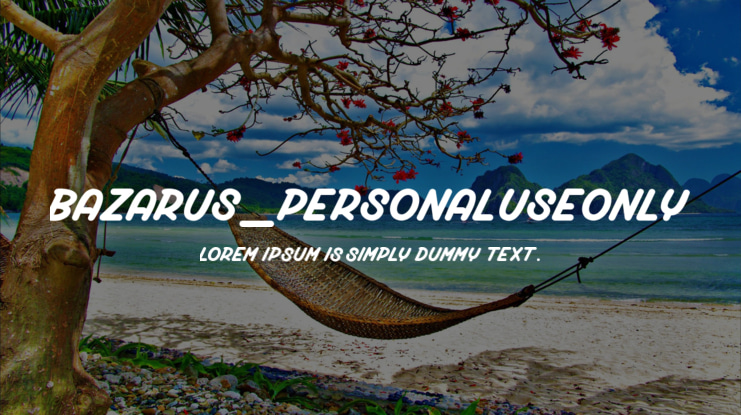 Bazarus_PersonalUseOnly Font