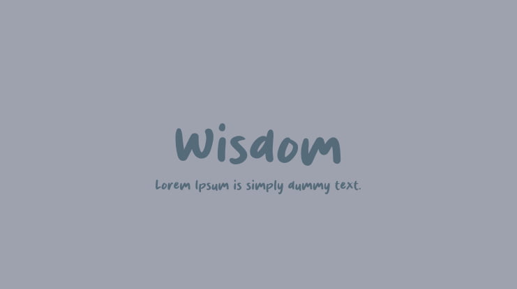 Wisdom Font