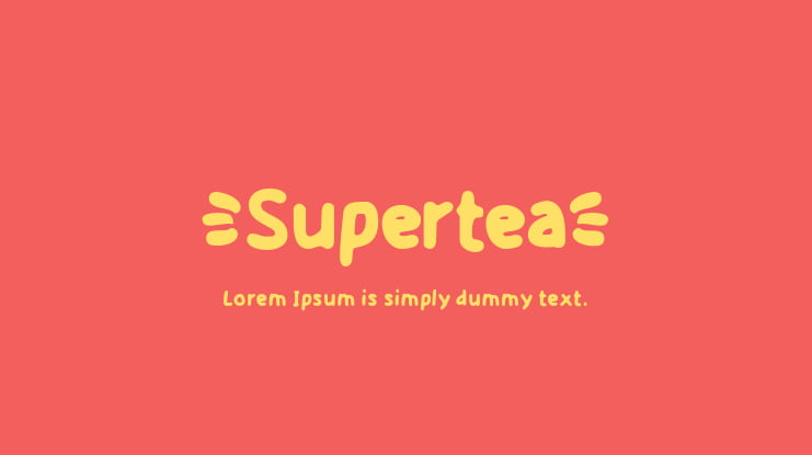 Supertea Font