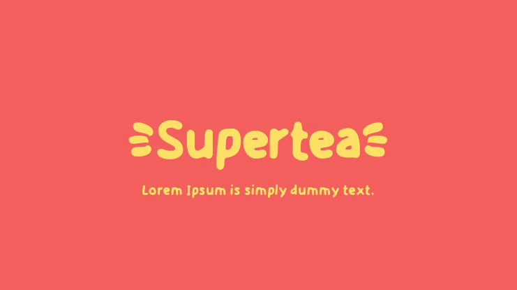 Supertea Font