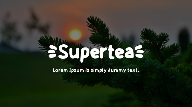 Supertea Font
