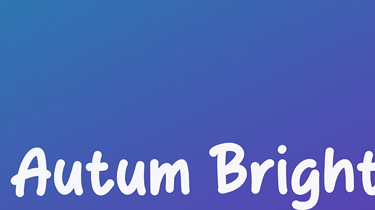 Autum Bright Font
