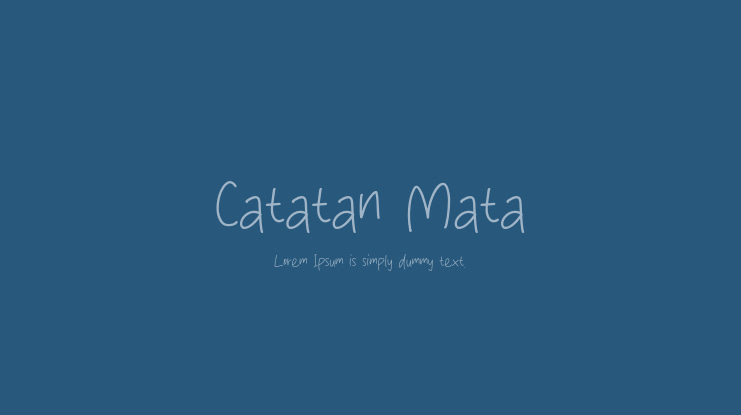 Catatan Mata Font