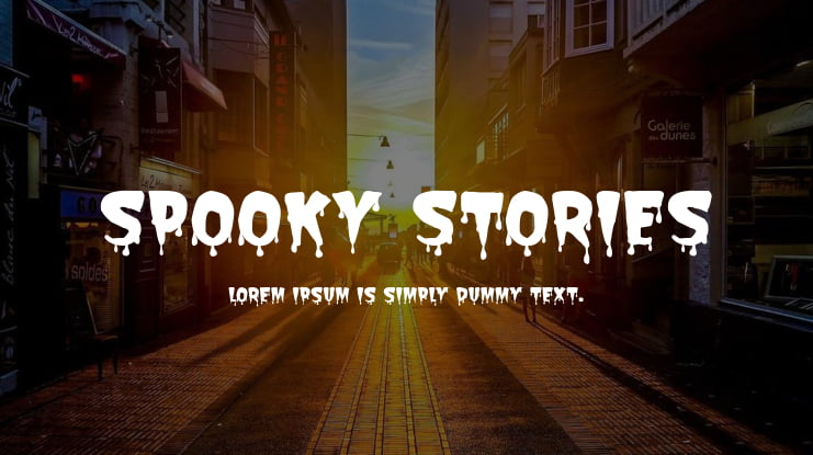 Spooky Stories Font Family