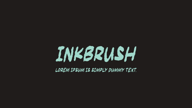 Inkbrush Font