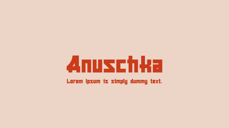 Anuschka Font Family
