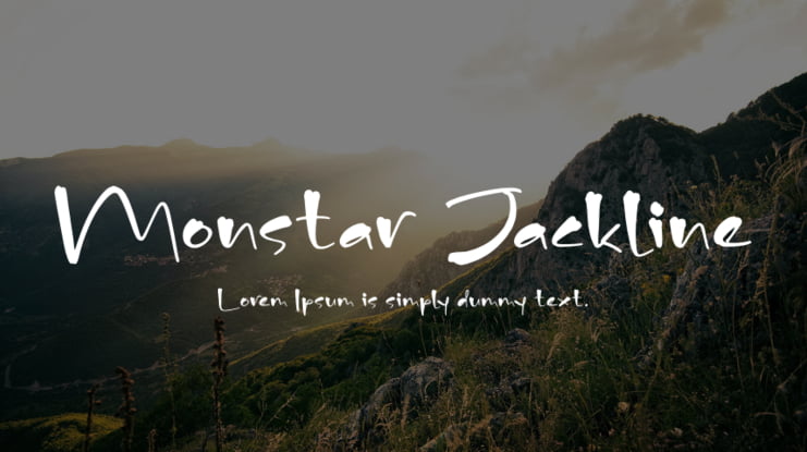 Monstar Jackline Font