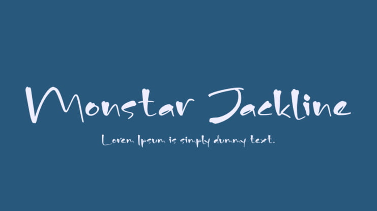 Monstar Jackline Font