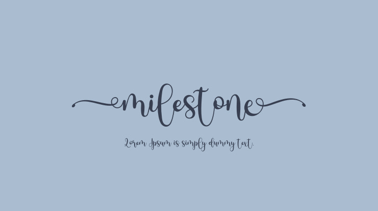 Milestone Font