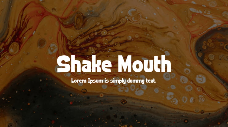 Shake Mouth Font