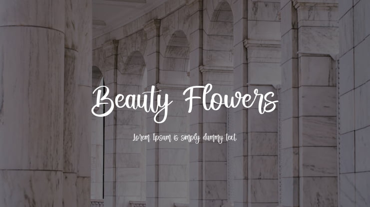 Beauty Flowers Font