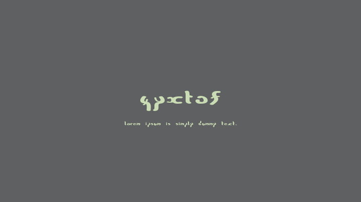 ZyxTof Font