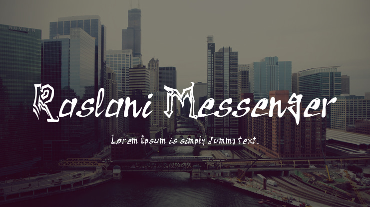 Raslani Messenger Font