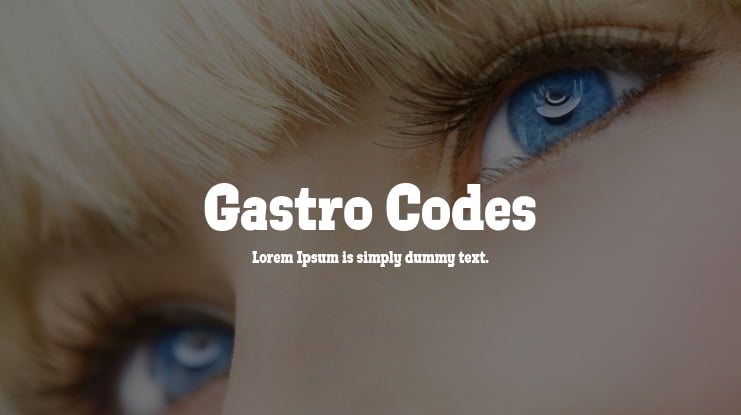Gastro Codes Font