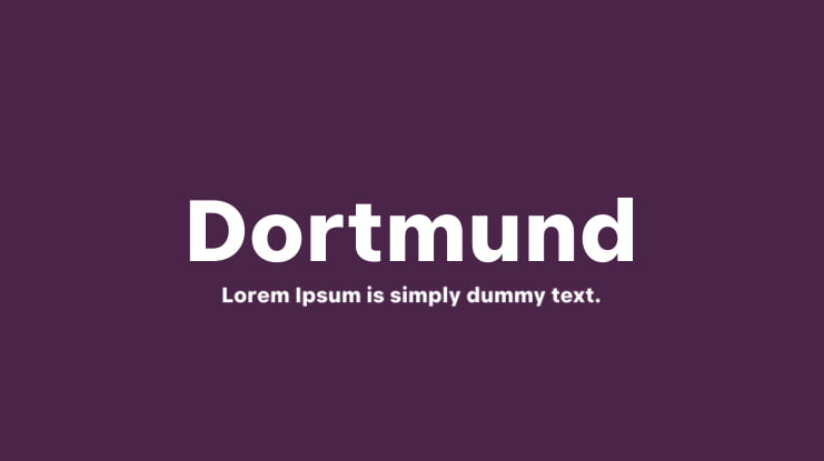 Dortmund Font