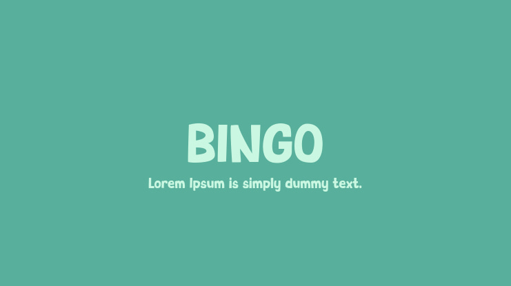 BINGO Font