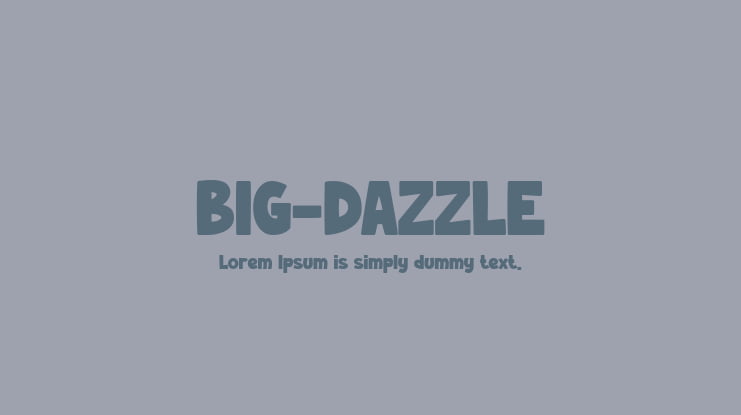 BIG-DAZZLE Font