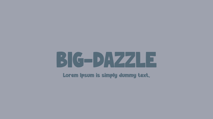 BIG-DAZZLE Font