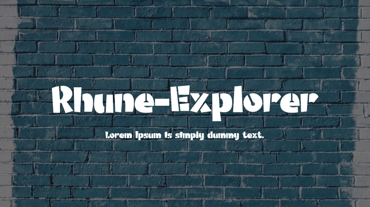 Rhune-Explorer Font