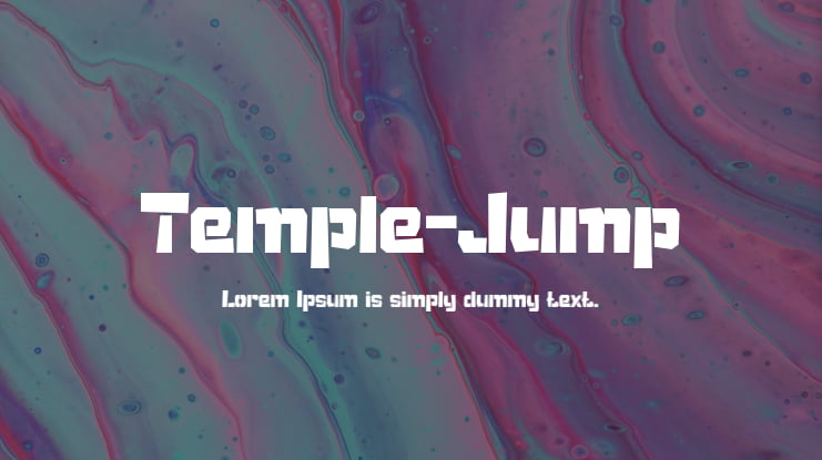 Temple-Jump Font