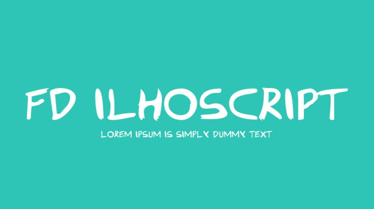 FD Ilhoscript Font