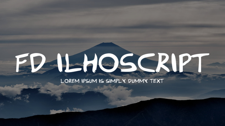 FD Ilhoscript Font